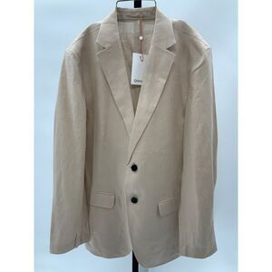 Quince Beige Men's Linen Blazer